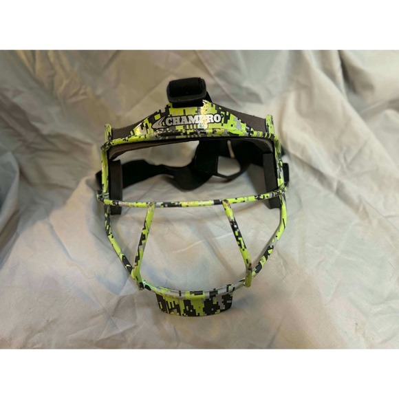 Champro Other - Champro Rampage Softball Fielder Face Mask Lime Green Black Digital Camo